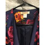 Arden B Floral Print Open Front Blazer Jacket, Pink Orange Roses, S Photo 1