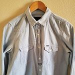 Hurley ombre long sleeve button down shirt sz M Photo 2