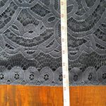 JUST TAYLOR navy lace overlay‎ short sleeve fit & flare knee length dress size 8 Blue Photo 9