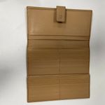 BVLGARI Calf Leather Trifold Wallet - Sand - Preowned Photo 6