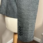 Ann Taylor  Notched One Button Peplum Blk Grey Blazer Wool Blend size 14 NEW NWT Photo 12