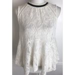 Free People  • White Lace Maisie Knit Neckline Tank Photo 53