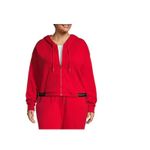 Sports Illustrated jacket women's 2X hooded sweatshirt cropped full zip red NEW Photo 1