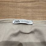 Zara NWOT Beige Ribbed Tank Top Photo 7