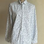 Porter & Ash Floral Button Down White Blue Top Sz Small Photo 1