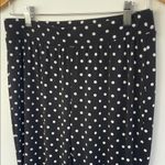 Chico's Black and White Ruched Ankle-Length Polka Dot Pants 00 Photo 1