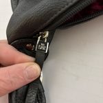 The Sak  Black Gray Leather Shoulder Strap Purse Pink Label Silver Hardwa… Photo 11