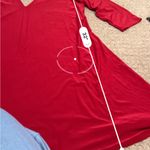 Astoria Born Women’s Large Red 3/4 Sleeve Key Hole Neck Mini Dress Photo 6