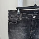 White House | Black Market  Black Cropped Cuffed Jeans with Studded Accents Size 10 Photo 5