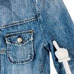 J.Crew  Classic Denim Trucker Jacket ATQ‎ Sanded Blue XS Moto Grunge Rock Capsule Photo 4