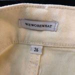 We Wore What Womens Jeans High Rise Wide Leg Cutouts White 26 Photo 3