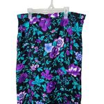 Laura Ashley Vintage Skirt Womens Size S/M Purple Floral KneeLength Boho Classic Photo 1