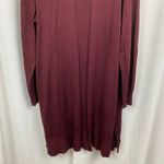 Worthington  Burgundy Red Open Front Longline Cardigan Sz.2X Photo 7