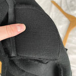 Vintage 80's Cropped Long Sleeve Dimond/Circle Square Leather Print Open Sweater Size M Photo 54