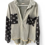 POL  Gray Wash Star Denim Shirt Photo 0