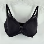 Natori Feathers Plunge Black T-Shirt Bra Size 34DDD Photo 2