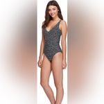 Skye Jennifer V Neck Black White Women’s Swimsuit One Piece EUC Size S Black Photo 1