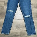 Abercrombie & Fitch The Skinny High Rise Distressed Stretch Blue Jeans Size 28 Photo 2