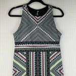 prAna  Sporty Mini Dress Racer Back Size Small Ariel Aztec Print Built-In Bra Photo 4