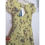 Modcloth NWT You're Flowing Places Maxi Dress Yellow Multi Cut Out Long Size 0 Photo 5
