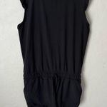 ALBION FIT Albion Ruffle Cap Sleeve Black Romper small Photo 2