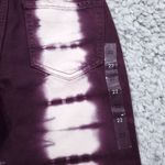 PacSun Eco Raspberry Tie Dye High Waisted Straight Leg Jeans Size 22 Purple Crop Photo 4