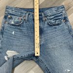 Levi's Levi’s 501 Skinny Distressed Button Fly Mom Jeans Women 28 x 28 Blue Photo 10