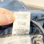 Just Black Denim High Rise Kick Cropped Frayed Hem Flare Jeans Blue 31 / 12 Photo 4