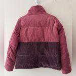 Bohme Corduroy Pink & Purple Zip Up Botton Puff Jacket Photo 2