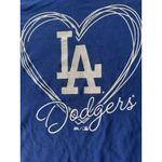 Majestic LA Dodgers Women’s M Vee Neck Short Sleeve Tee Photo 1