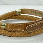 The Great New York Belt Co Brown Vintage Barrel Braided Leather Belt Size Small Photo 7