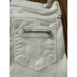 7 For All Mankind Jeans Women 26 White Denim Skinny Ankle Zipper Summer Beach Photo 3
