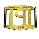 Maluro Made in France gold belt buckle vintage P Photo 1