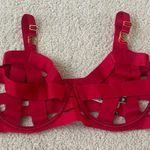 Victoria's Secret Victoria Secret Unlined Banded Balconet Strap Red Bra - 36DDD Photo 1