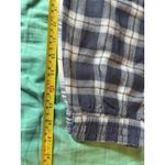Hollister Flannel Pajama Set Shirt Sz M Pant Sz S Blue White baggy banded waist Photo 11