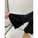 Eloquii  Womens Ruffle Sleeve Jacket Blazer Open-Front 3/4 Ponte Black Size 16 Photo 4