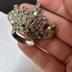 Vintage Signed Coro Rhinestone Royal Crown Brooch Pin Photo 5