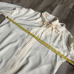 CHLOÉ Tie-neck silk-jacquard blouse Vanilla Ice Size 36 (US size 4) Oversized Photo 5