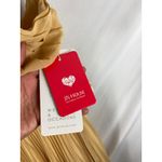 JJ's House NWT  Deep V Pleated Gold Bridesmaid Dress Size 14 Photo 3