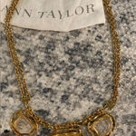 Ann Taylor NWOT  Natural Quartz Gold Statement Necklace Photo 0