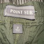 Women’s POINT SUR seaside pants linen jogger lightweight Green Sz 2 Photo 3