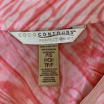 Coco Contours Silk Sheer Top Small Pink Boho Beach Coverup Festival Photo 4