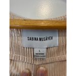 Sabina Musayev Adi Pearl Blush Metallic Pleated Mini Dress Size L Gold Size L Photo 4