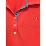 Tommy Hilfiger  Womens XL Coral Red Short Sleeve Button Polo Shirt‎ Photo 3