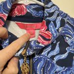 Lilly Pulitzer UPF 50+ Skipper Popover in Low Tide Navy Its Ofishell Blue Pink Photo 2