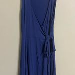 Fresh Produce  Dress Womens Size XS Blue Moonlight Sonia Wrap Stretch Pockets Photo 0