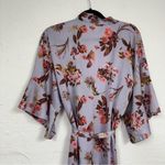 Victoria's Secret Victoria Secret Purple Floral Bell Sleeve Robe Womens S Belted Short Kimono Photo 8