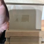 Jones New York Jones NY Women’s Chelsea Ankle Boots Size 9.5 Chunky Heel Booties Tan Chains JNY Photo 9