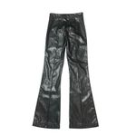 Princess Polly  Black Faux Leather Flare Leg Pants Photo 3