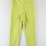 Set Active  Leggings Neon Green Sportsbody High Waisted Pull On Stretch Small Photo 6